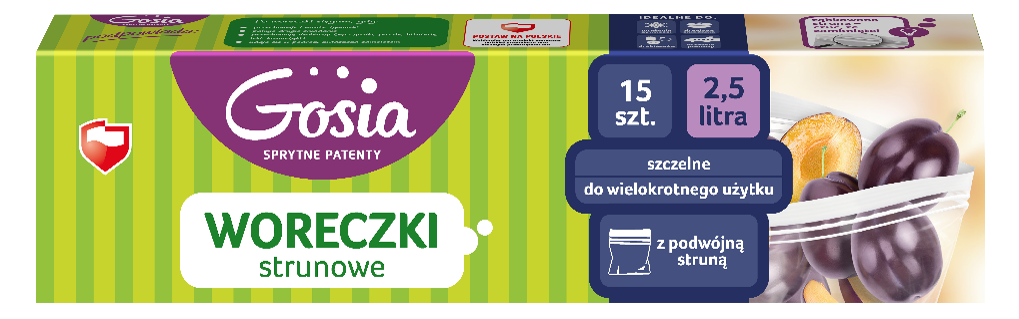 GOSIA Woreczki strunowe 25 L 15 szt.