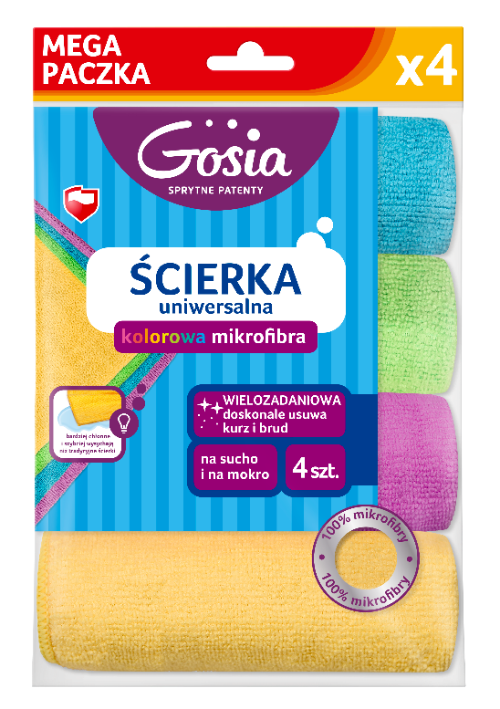 GOSIA Ściereczki z mikrofibry uniwersalne 4 szt.