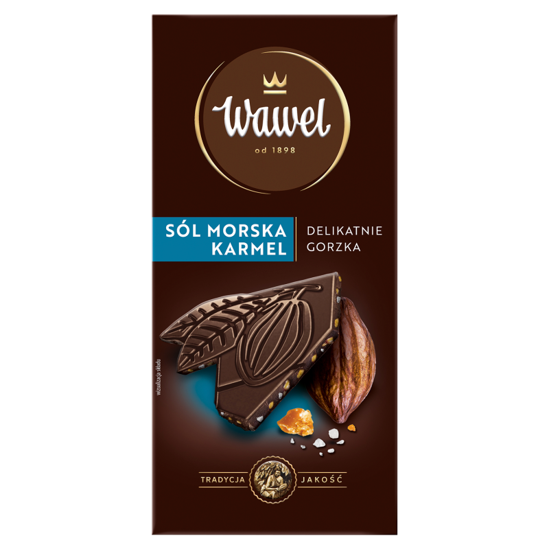 Wafelek Czekoladowy Premium z Solonym Karmelem 90 g