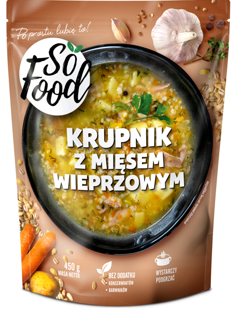 SO FOOD Zupa krupnik z mięsem wieprzowym