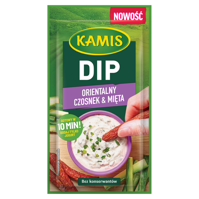 KAMIS Dip orientalny - czosnek i mięta