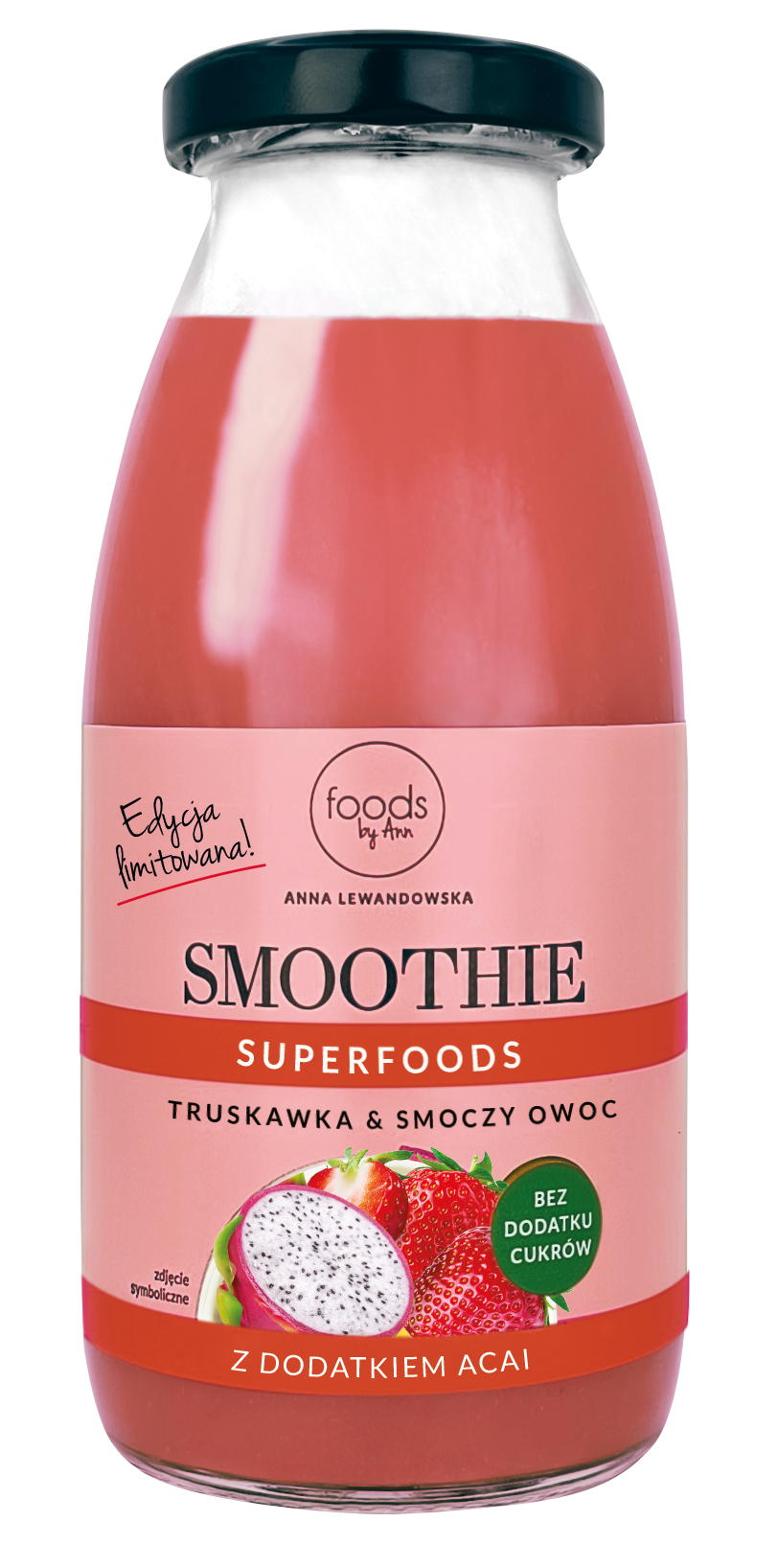 FOODS BY ANN Smoothie truskawka & smoczy owoc 250 ml