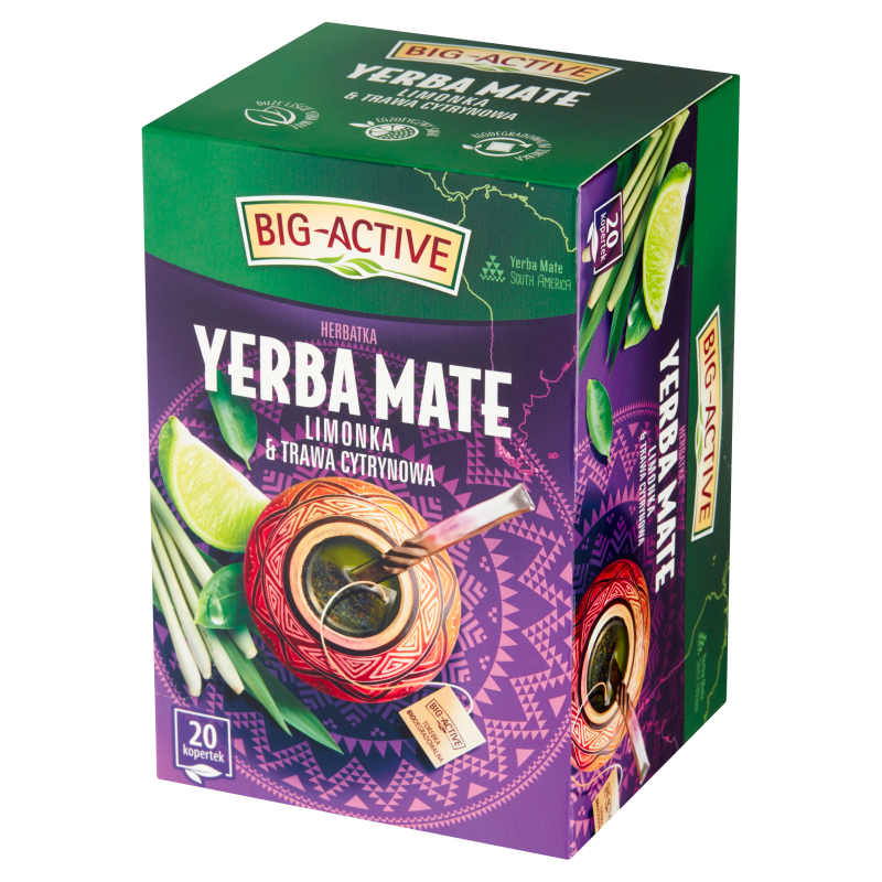 Big-Active Big-Active Yerba Mate Limonka Trawa Cytrynowa ex20