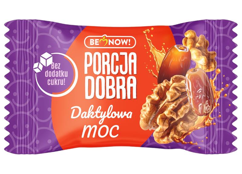 PORCJA DOBRA Przekąska daktylowo-orzechowa z karobem Daktylowa Moc