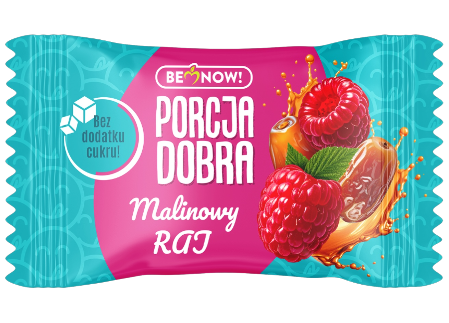 PORCJA DOBRA Przekąska daktylowo-malinowa Malinowy Raj