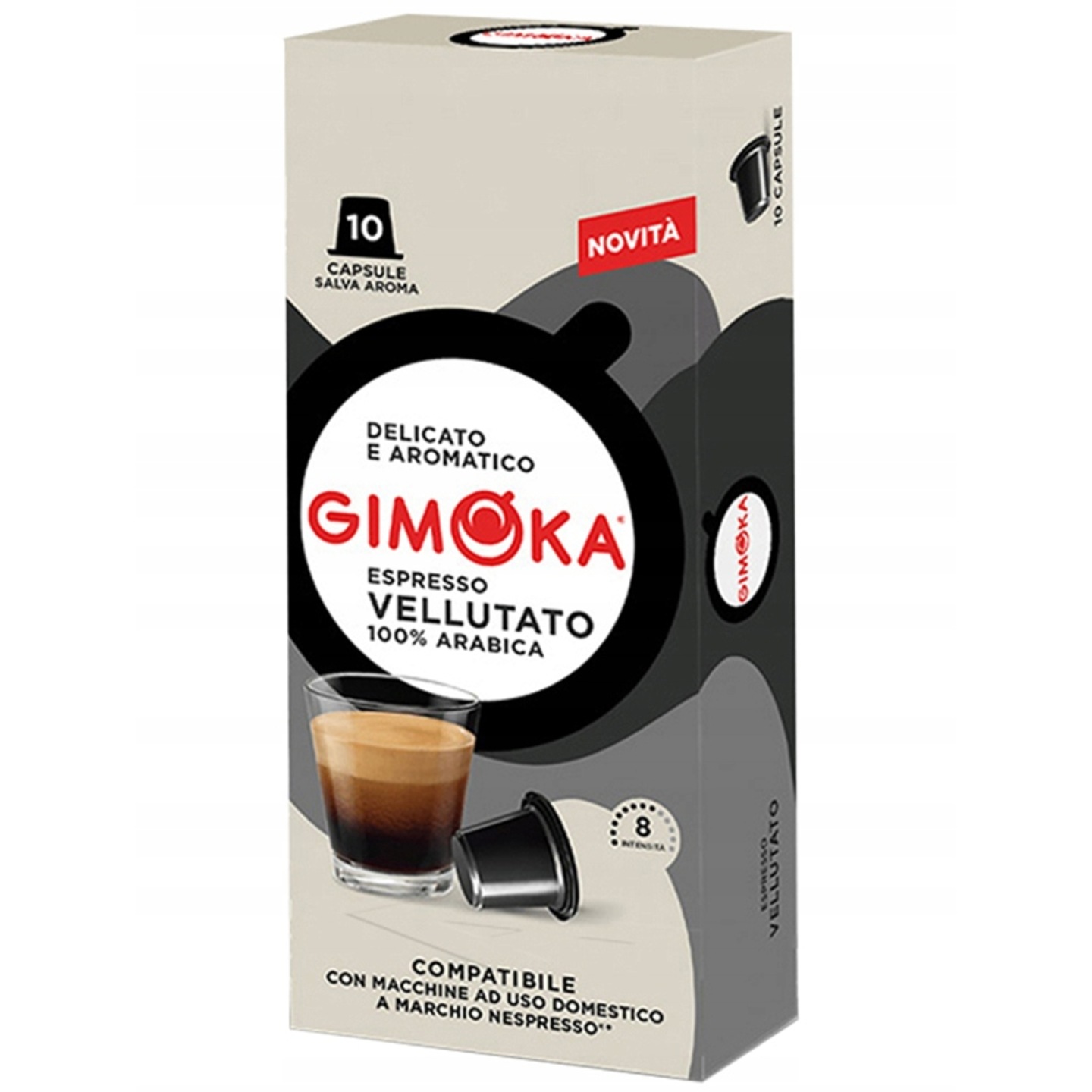 Gimoka Vellutato kapsułki Nespresso 100% Arabika