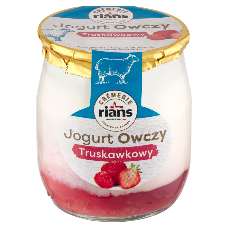 RIANS Jogurt owczy truskawkowy
