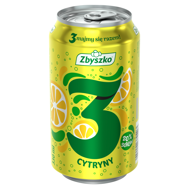 ZBYSZKO 3 Cytryny Napój gazowany o smaku cytrynowym
