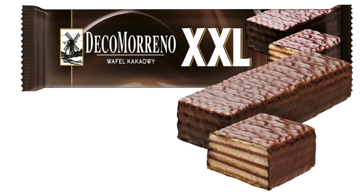 DECOMORRENO Wafle kakaowe w czekoladzie