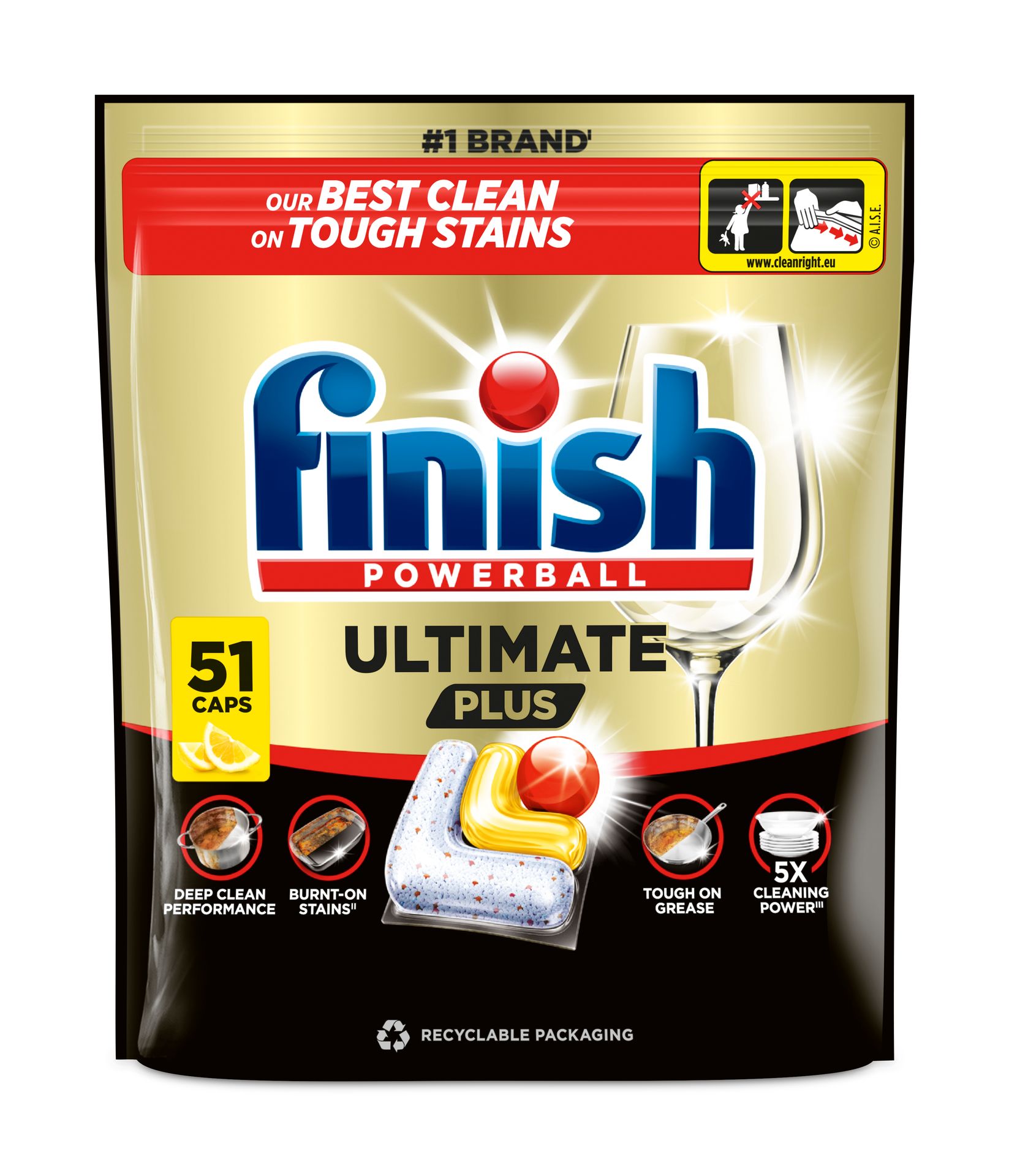 FINISH Kapsułki do zmywarki Ultimate Plus Lemon