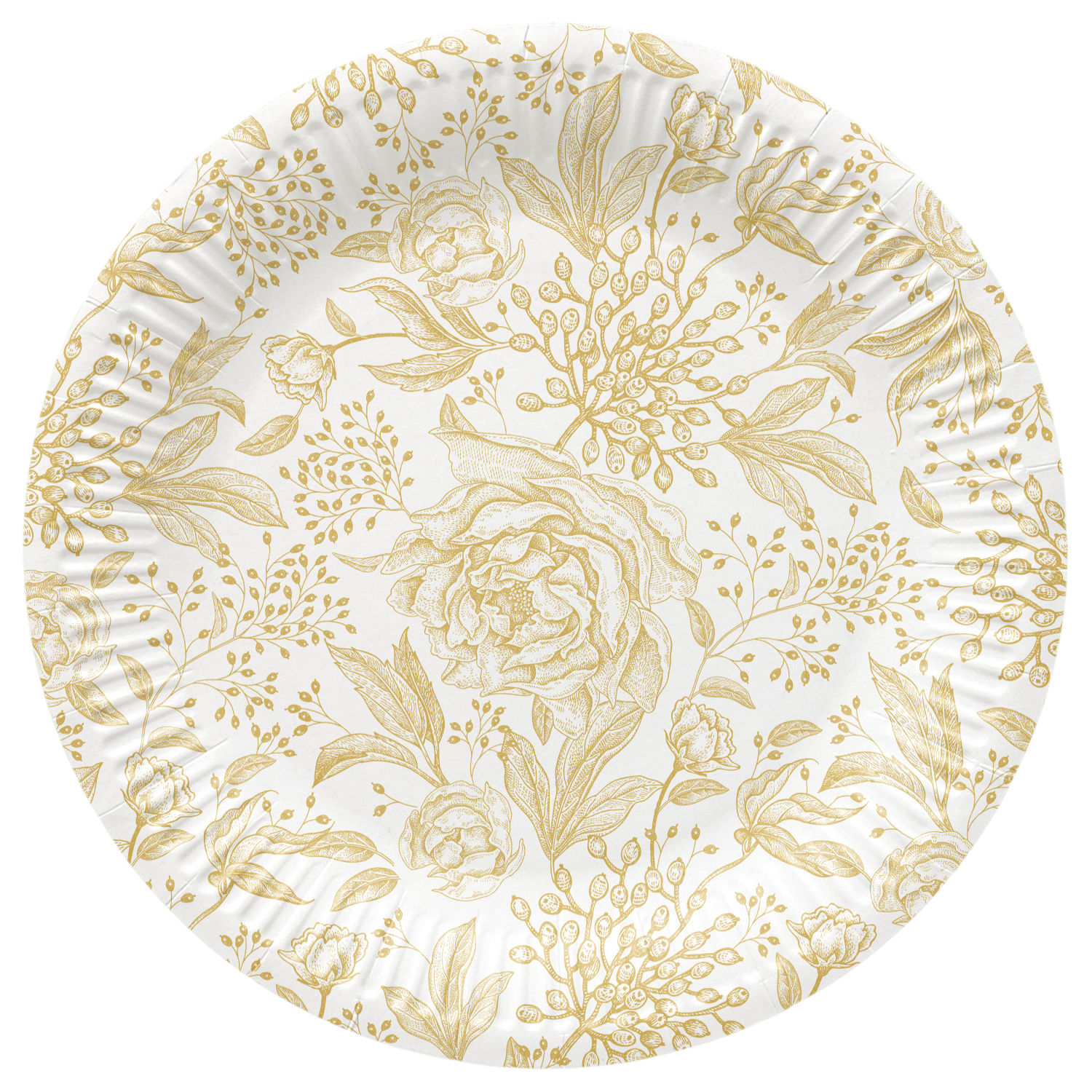 PAW DECOR COLLECTION Talerze papierowe okrągłe Rose Peonies 23 cm 8 szt.