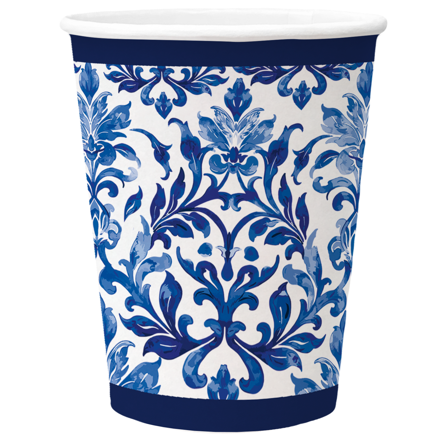 PAW DECOR COLLECTION Kubki papierowe Indigo Weave 8 szt. 025 l