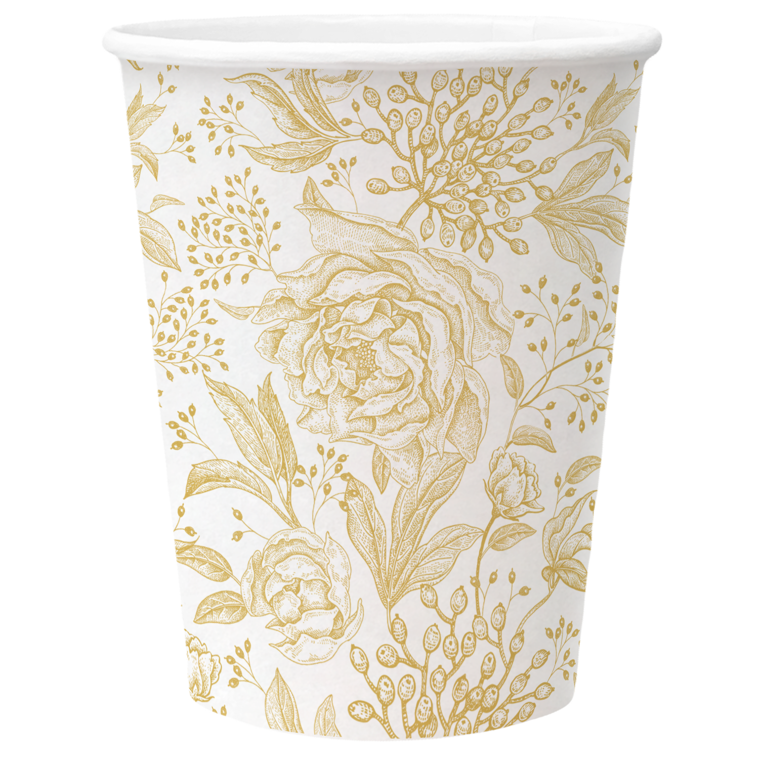 PAW DECOR COLLECTION Kubki papierowe Rose Peonies 8 szt. 0,25 l