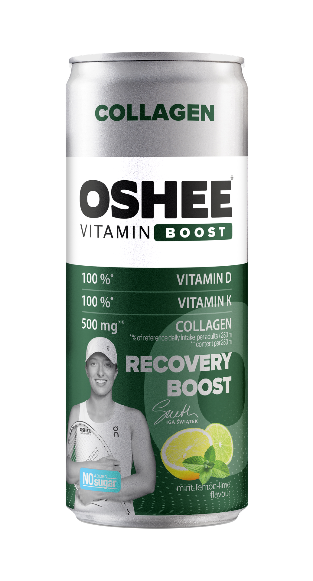 OSHEE Vitamin Boost Napój gazowany Kolagen o smaku mięta-cytryna-limonka