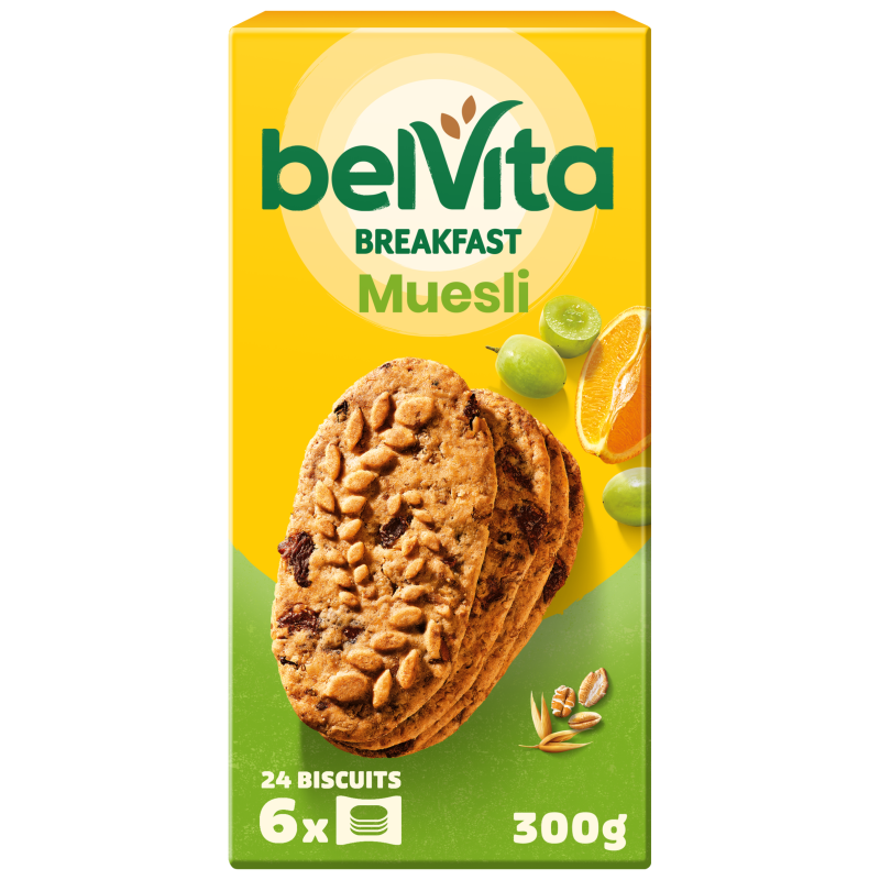 Belvita Ciastka Musli + Owoce 300g CBEL.1300