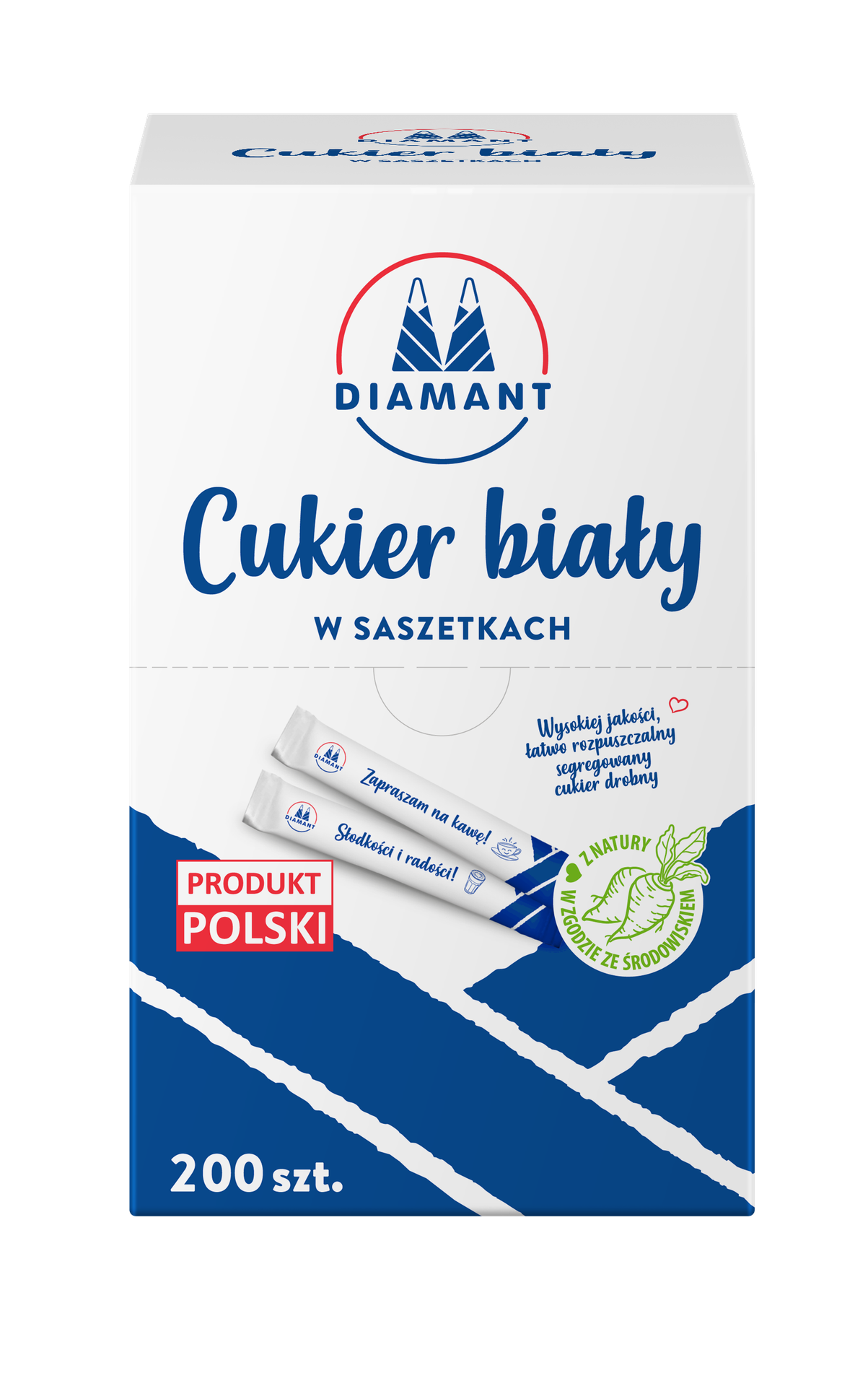 Diamant Cukier biały w saszetkach A200 1 kg