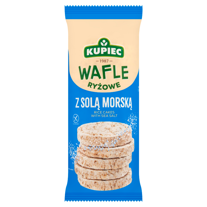 Kupiec Wafle ryżowe z solą morską A'12 120 g