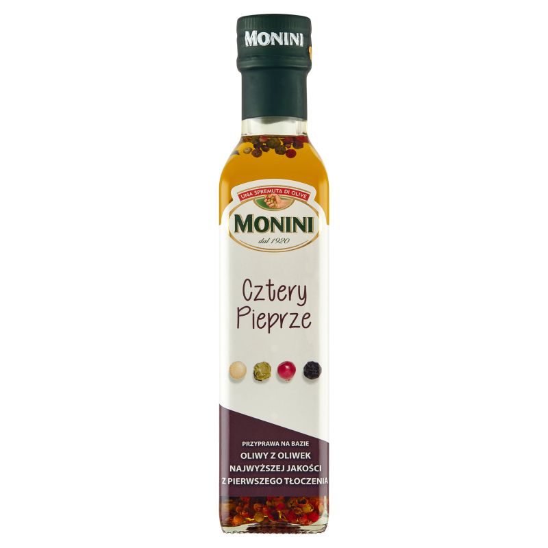 Monini Oliwa z oliwek Extra Vergine AROMATYZOWANA 4 pieprze 250 ml