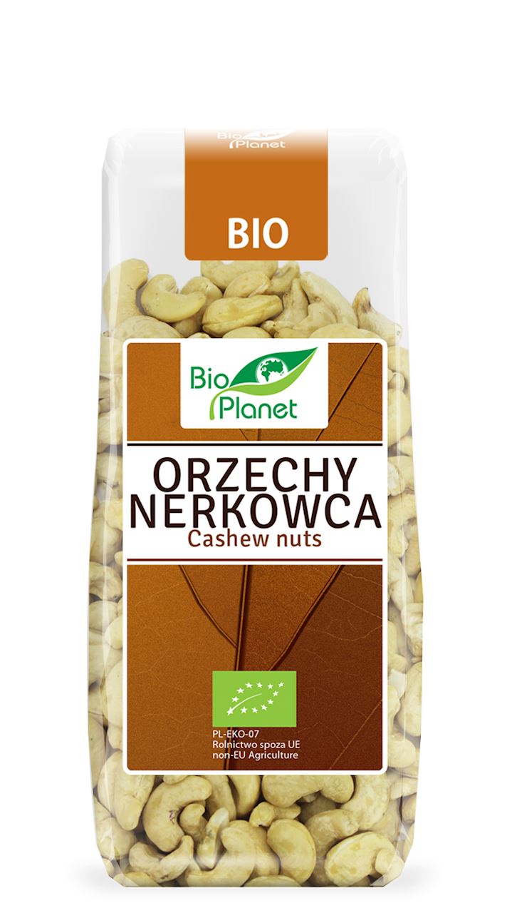 Bio Planet orzechy nerkowca, produkt rolnictwa ekologicznego 100g 5907814661500