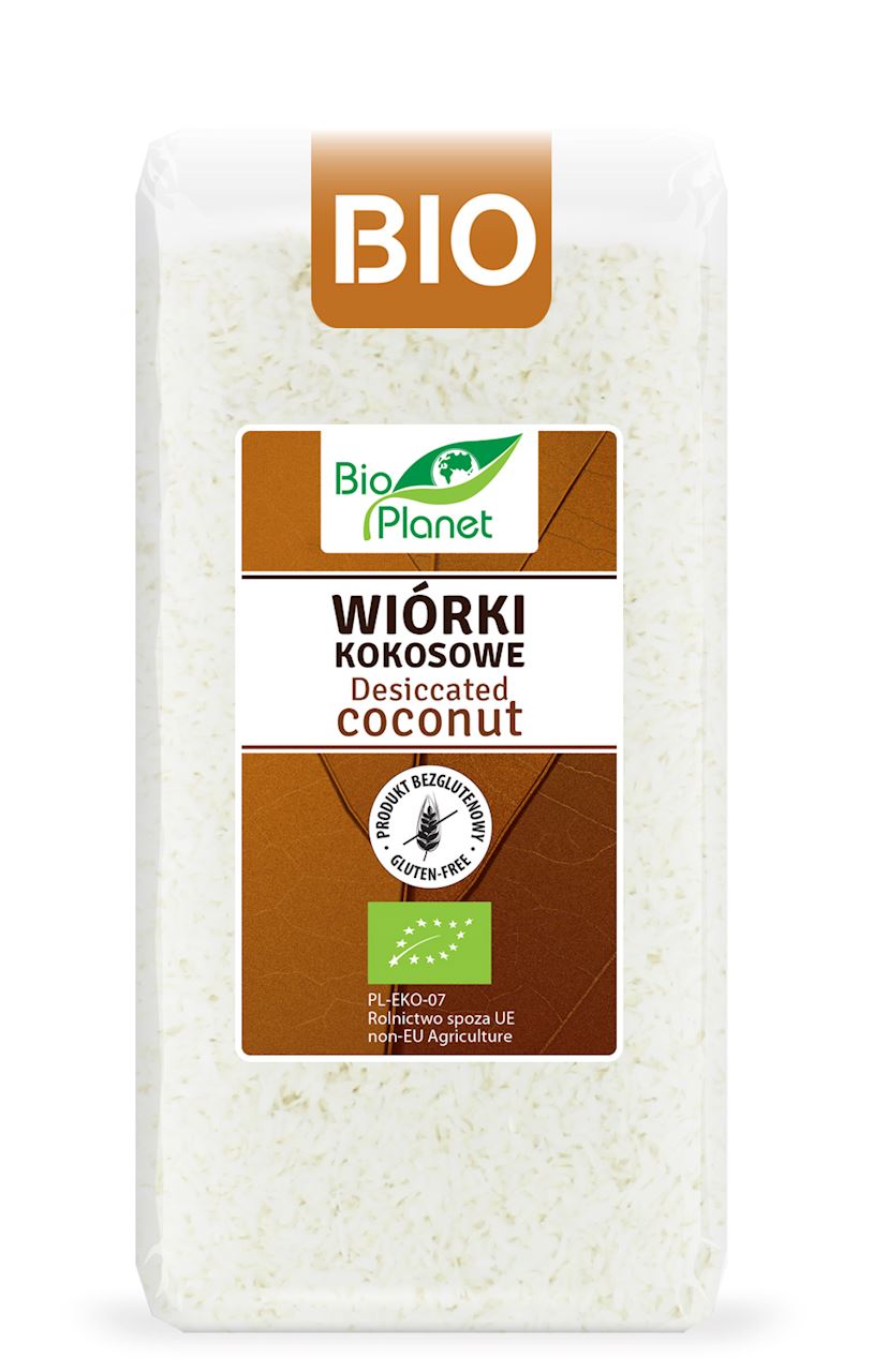 Bio Planet Ekologiczne wiórki kokosowe, pochodzące wyłącznie z palm rosnących w.