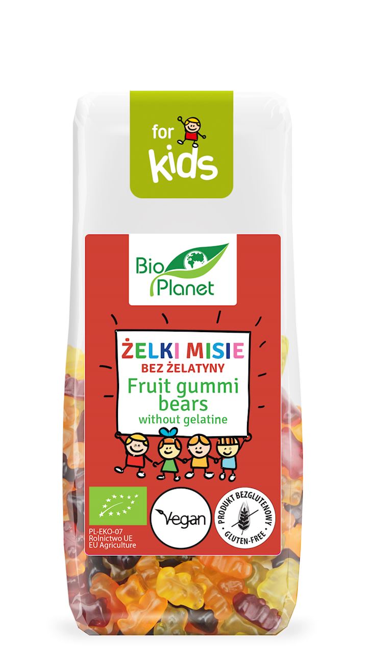 Bio Planet SERIA FOR KIDS żelki (misie) bez żelatyny bio 100 g