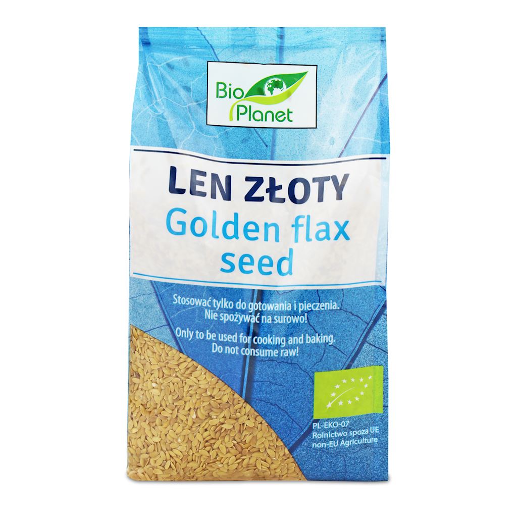 Bio Planet seria NIEBIESKA LEN ZŁOTY BIO 400 g bioplanet-5907814664006