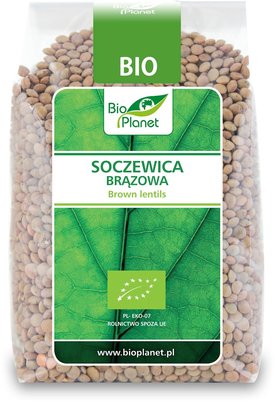 Bio Planet SERIA ZIELONA SOCZEWICA BRĄZOWA BIO 500 g -