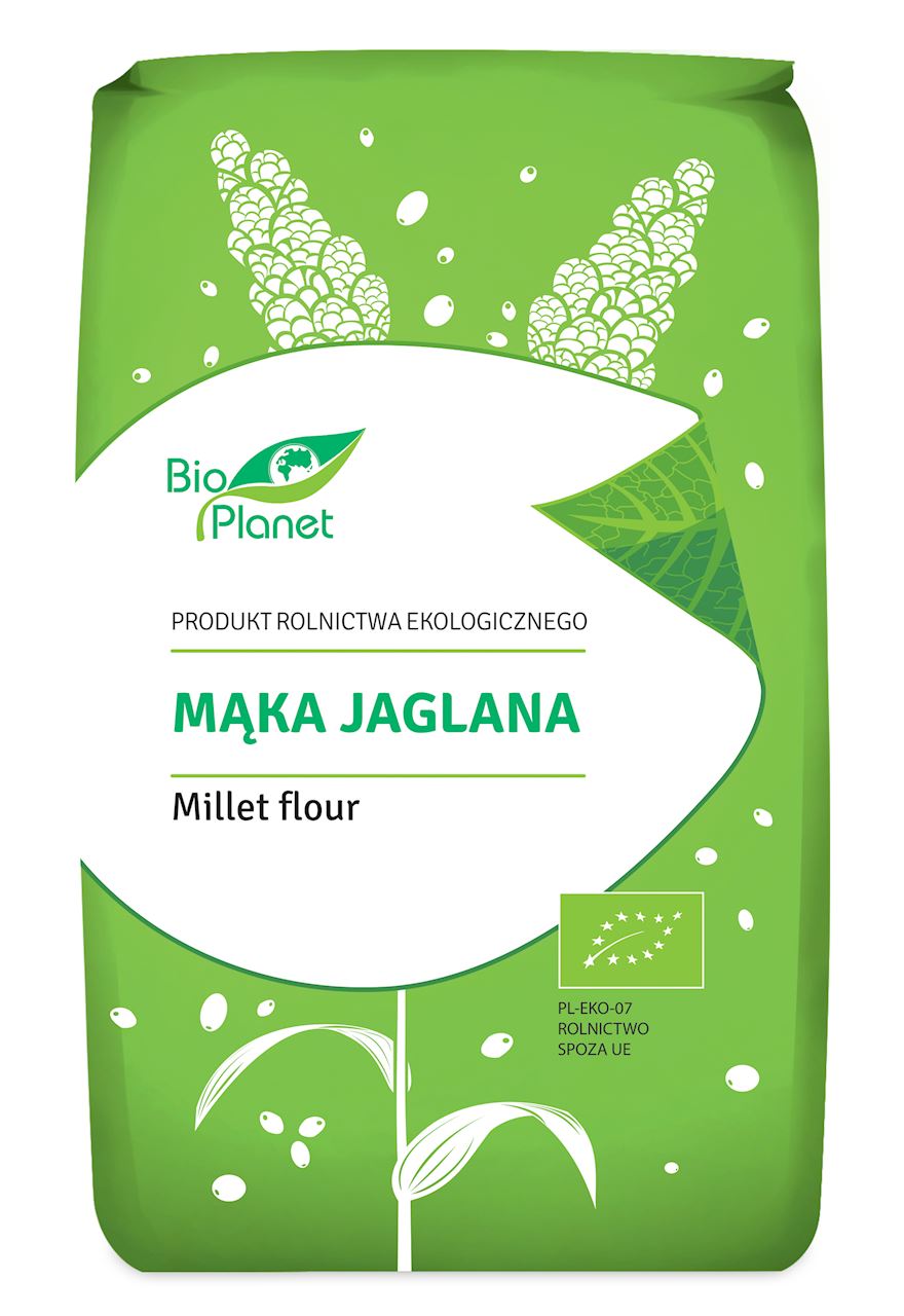 BIO Planet SERIA MĄKI I SKROBIE mąka jaglana bio 500 g