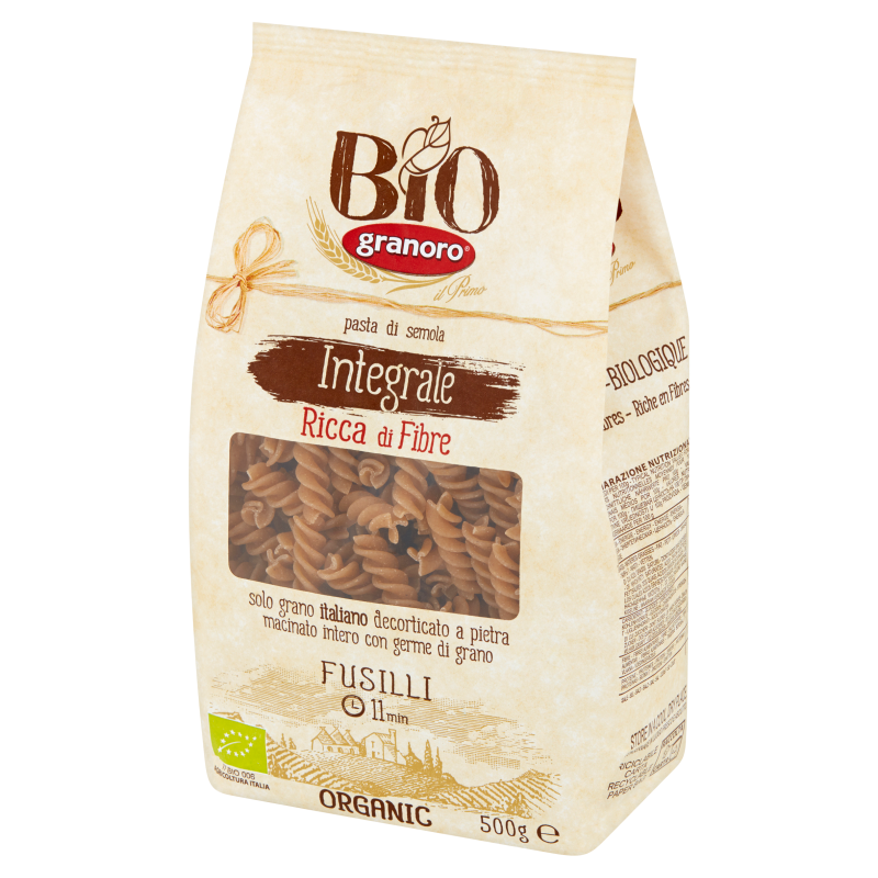 Granoro MAKARON FUSILLI PEŁNOZIARNISTY BIO 500 g - 8007290335043