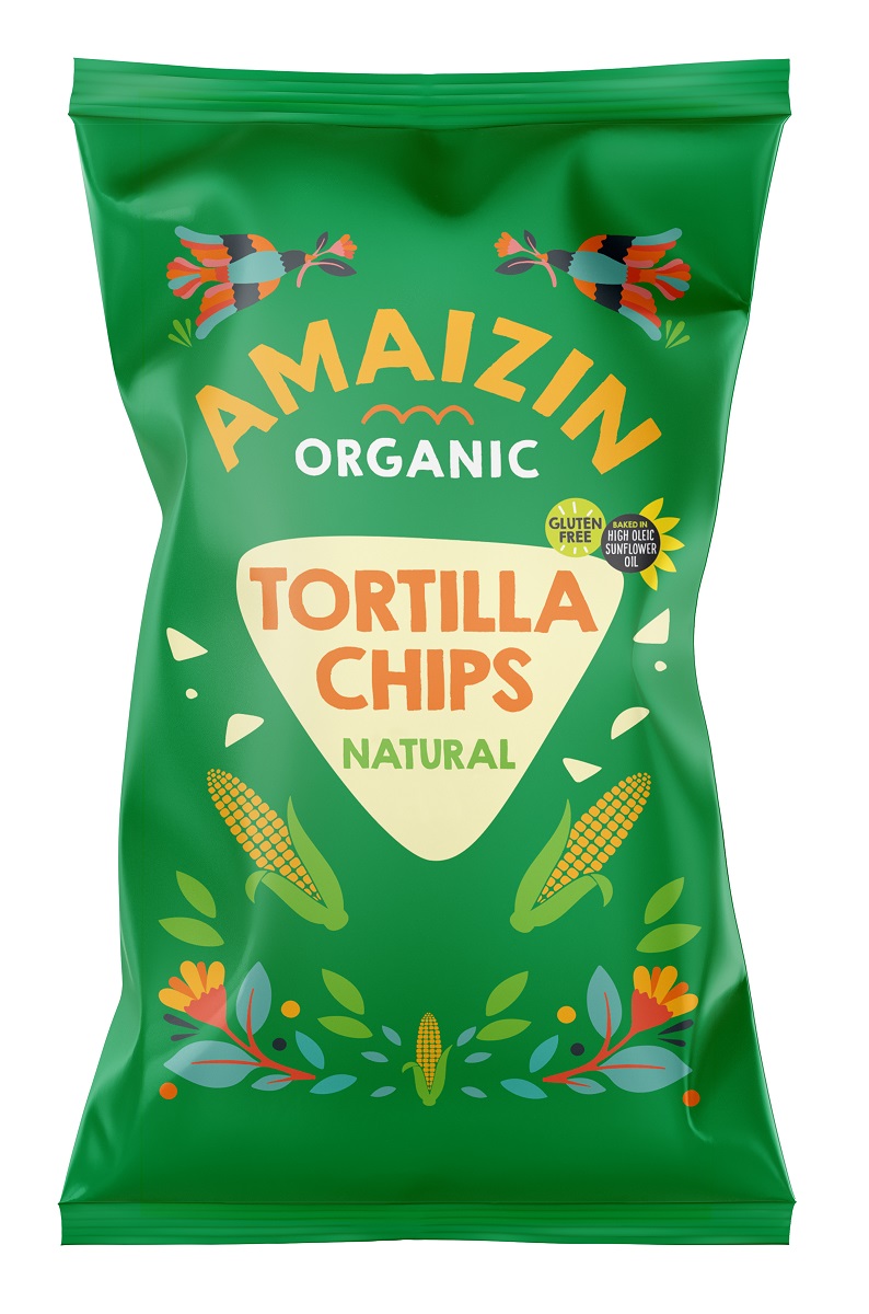 Amaizin Chipsy Kukurydziane Solone bezglutenowe BIO 150g -