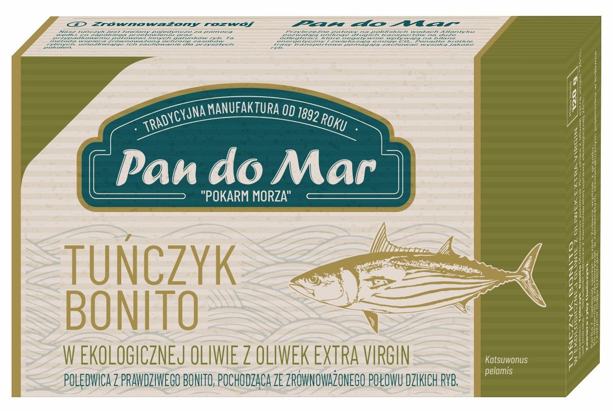 Pan Do Mar TUŃCZYK W BIO OLIWIE Z OLIWEK 120 g -