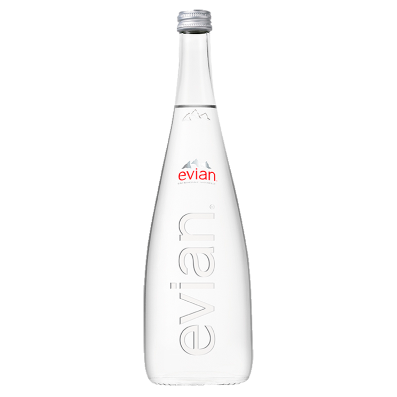 Evian EVIAN NATURALNA WODA MINERALNA SZKŁO 750ML zakupy dla domu i biura 45050242