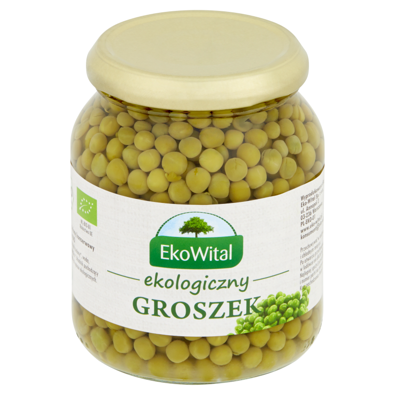 EKOWITAL GROSZEK ZIELONY W ZALEWIE BIO 350g/230g - EKOWITAL 5908249970601