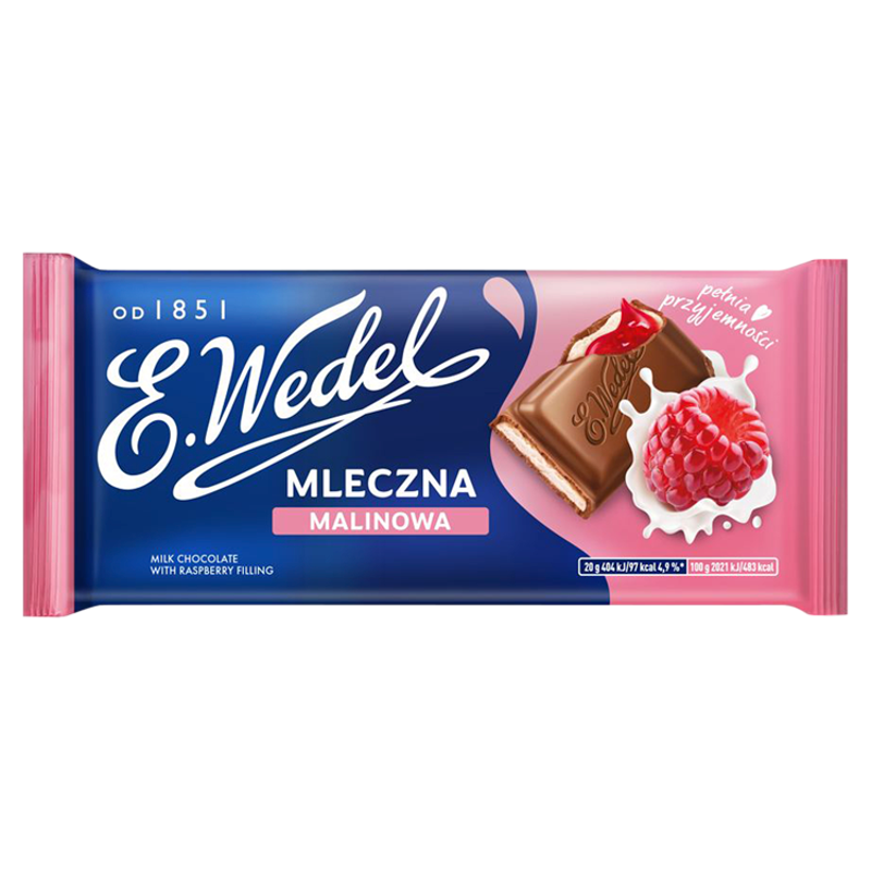 Wedel CZEKOLADA MALINOWA NADZIEWANA 100G