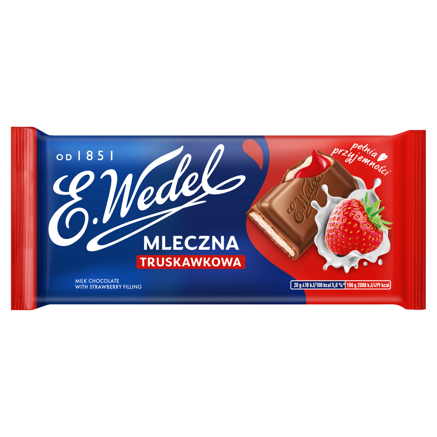 Wedel CZEKOLADA TRUSKAWKOWA NADZIEWANA 100G