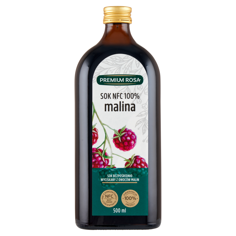 Premium Rosa Sok z Malin 500ml -