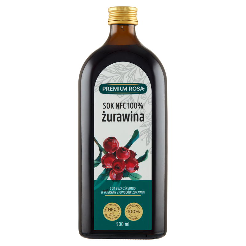 Premium Rosa Sok z Żurawiny + 7 Ziół 500ml