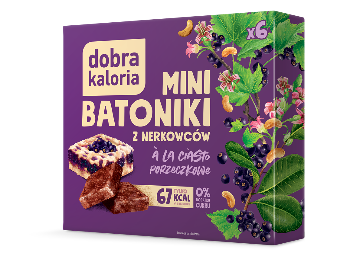 Zdrowe Mini Batoniki Z Nerkowca Ciasto Porzeczkowe Dobra Kaloria 0% Cukru