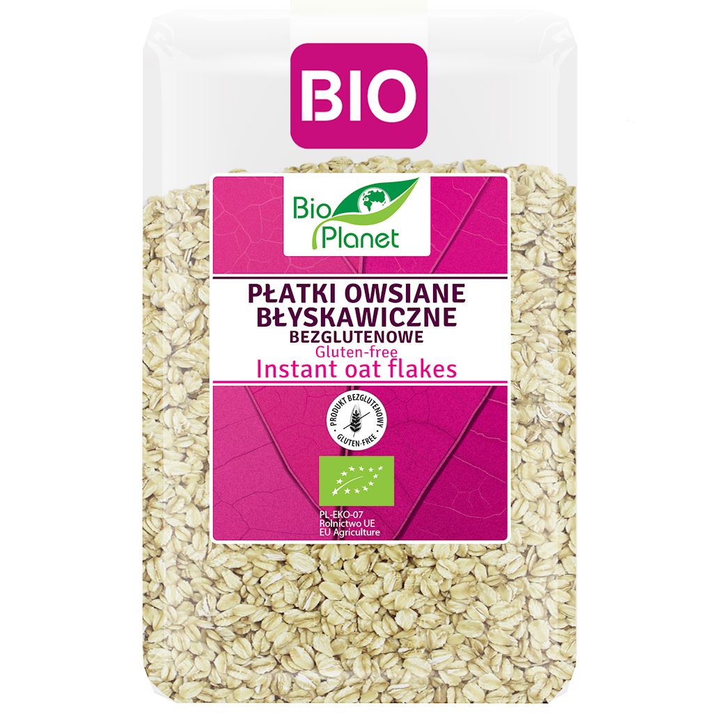 Bio Planet Płatki owsiane błyskawiczne 1 kg Bio - żywność