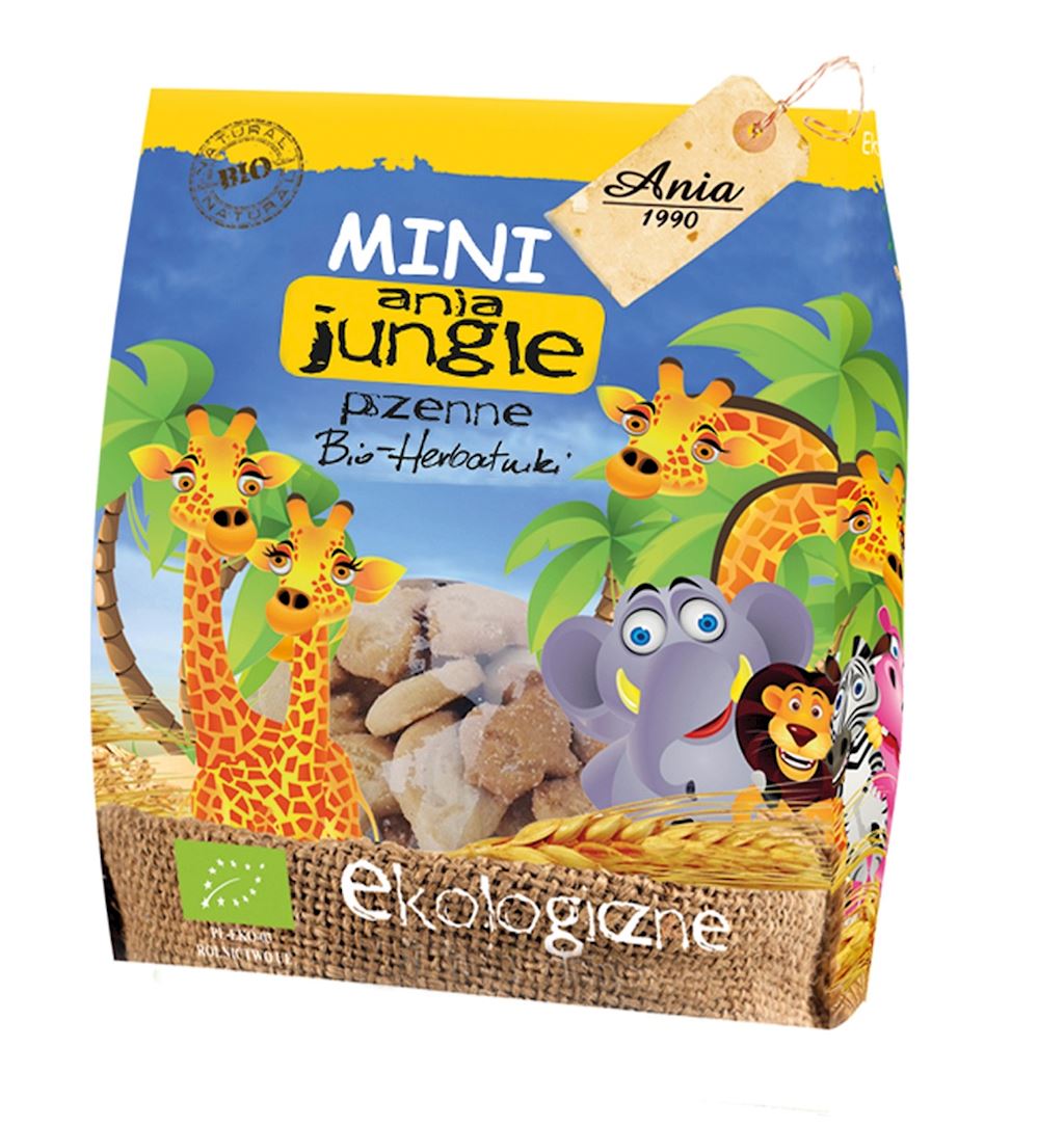 Bio Ania Ciasteczka pszenne MINI ZOO BIO 100g