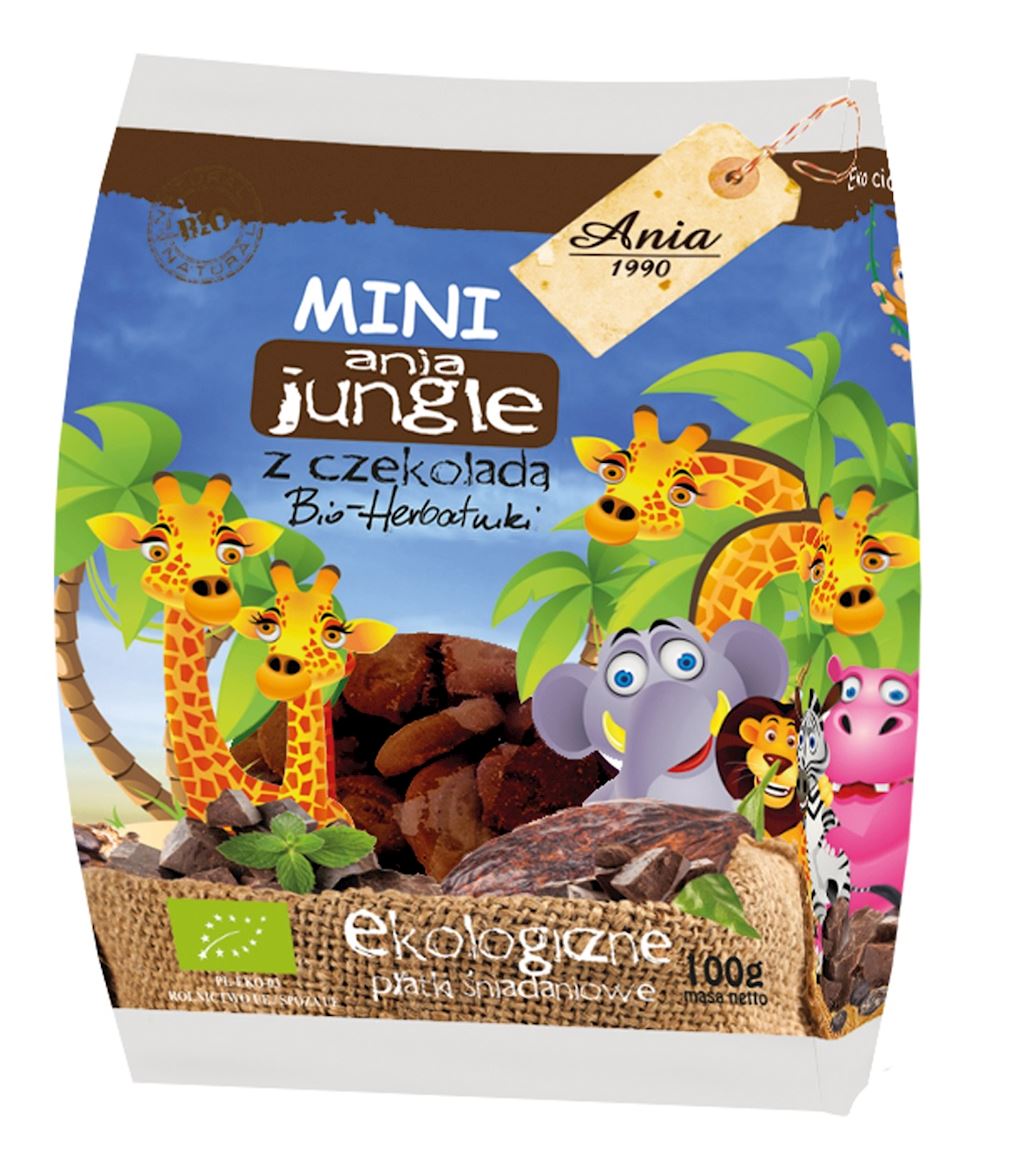 Bio Ania Ciasteczka Z Czekoladą Mini Zoo Bio 100g