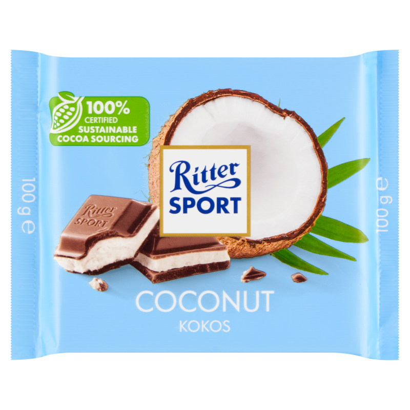 Ritter Sport CZEKOLADA MLECZNA Z KOKOSEM 100G zakupy dla domu i biura OF2986