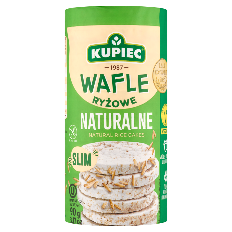 Kupiec Wafle ryżowe naturalne Slim A'18 90 g