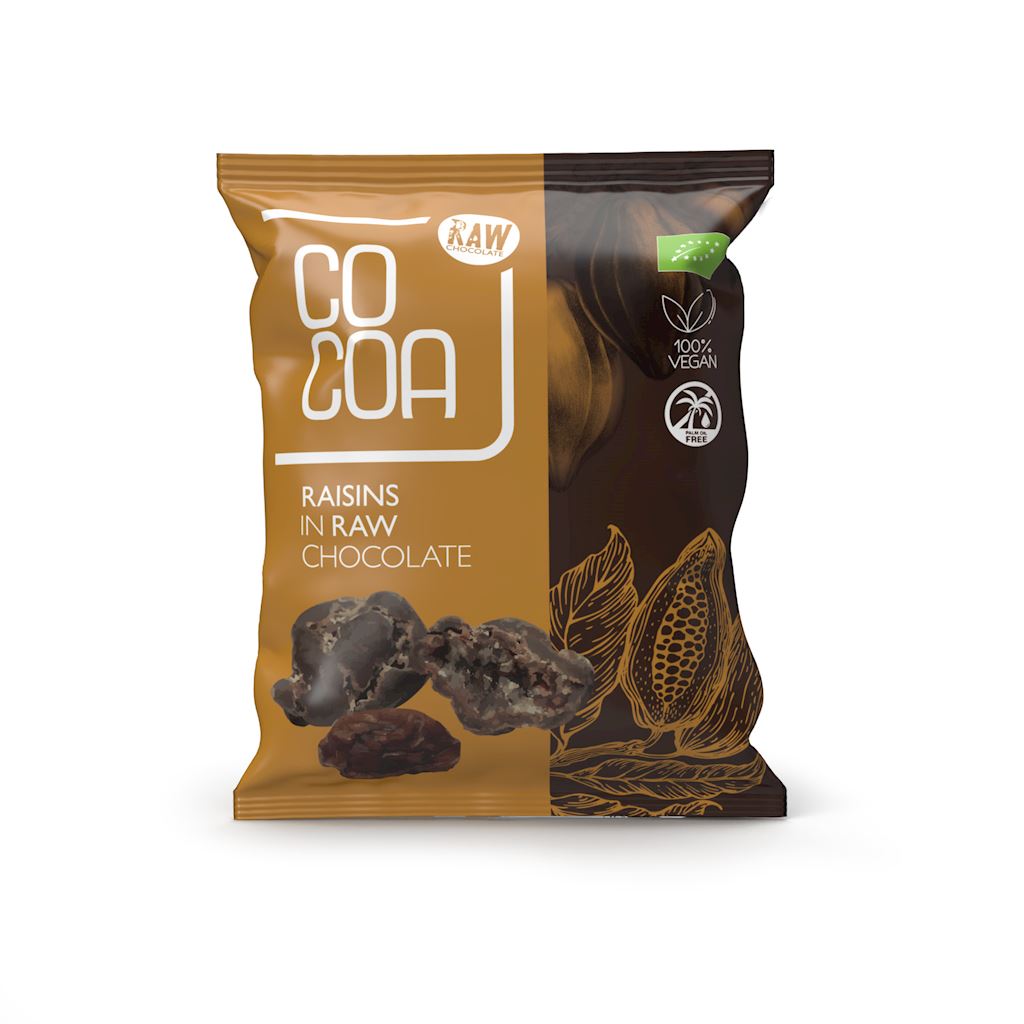 Cocoa RODZYNKI W SUROWEJ CZEKOLADZIE