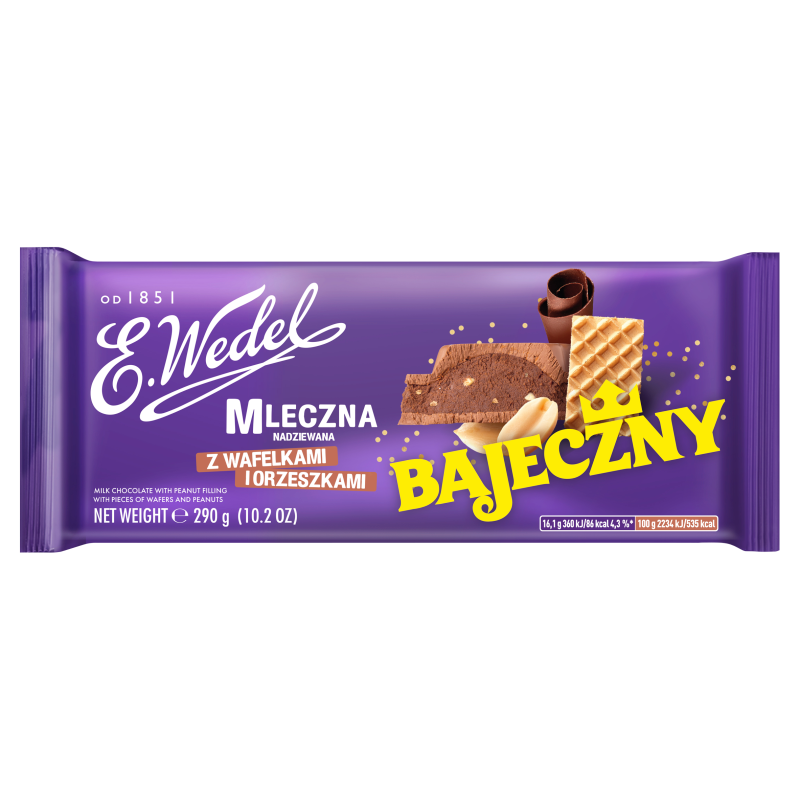 Wedel Czekolada mleczna z orzeszkami i wafelkami