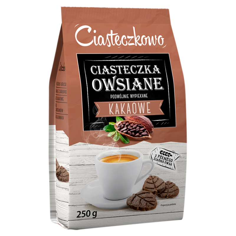 Ciasteczka owsiane Ciasteczkowo kakaowe 250g SANTE