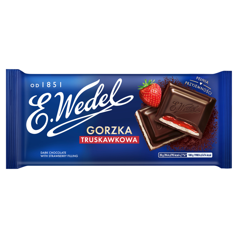 Wedel CZEKOLADA TRUSKAWKOWA GORZKA 100G