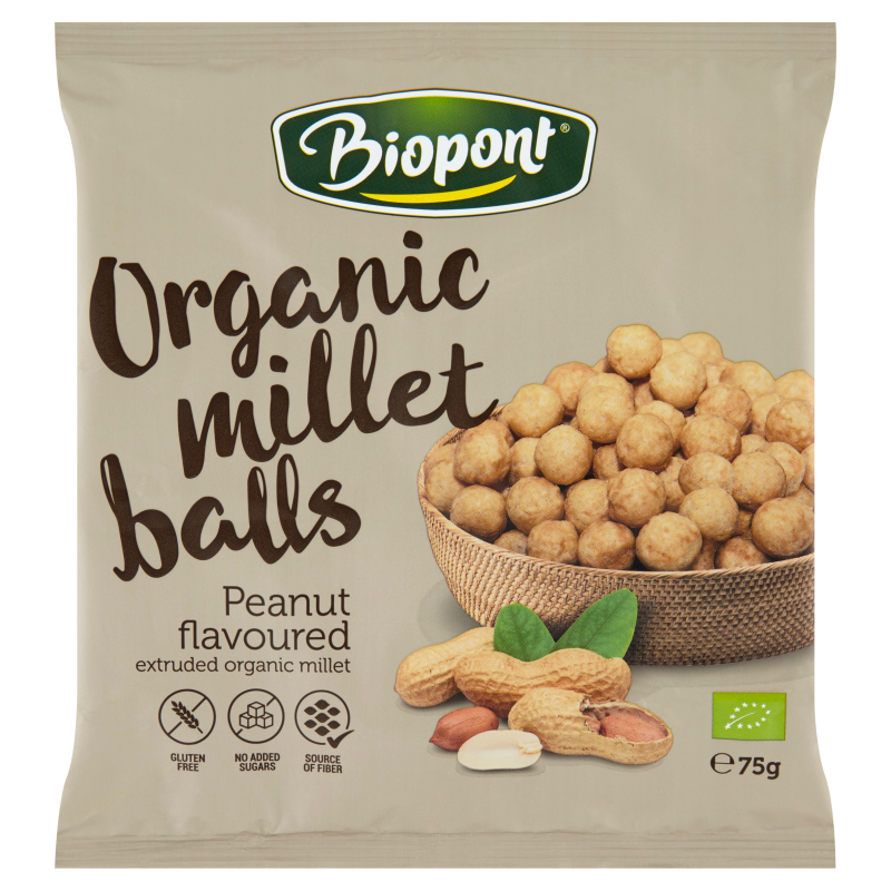Biopont BIO PONT CHRUPKI JAGLANE Z ORZESZKAMI ZIEMNYMI BEZGLUTENOWE BIO 75 g -