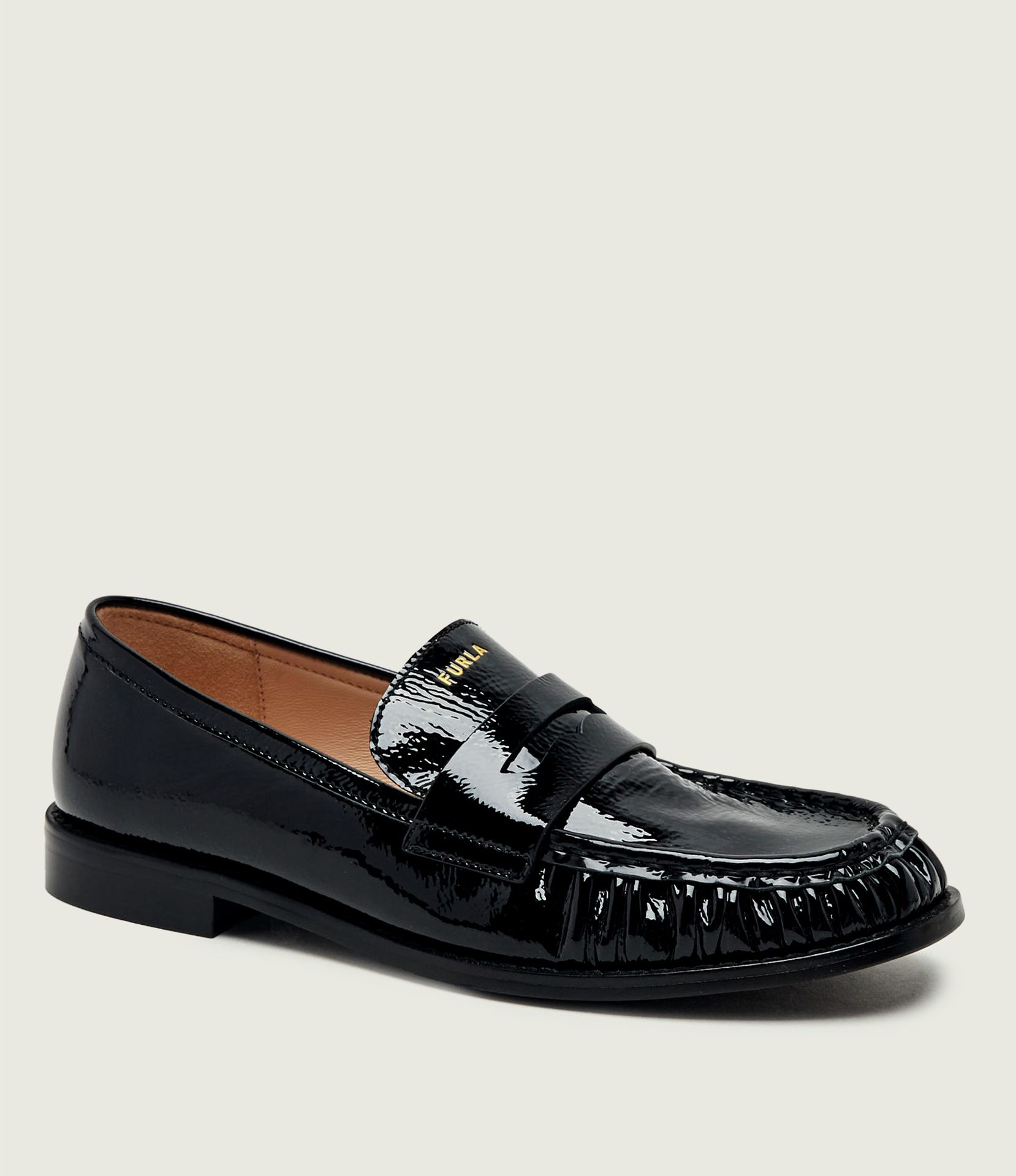 Furla Skórzane loafersy Furla Soft