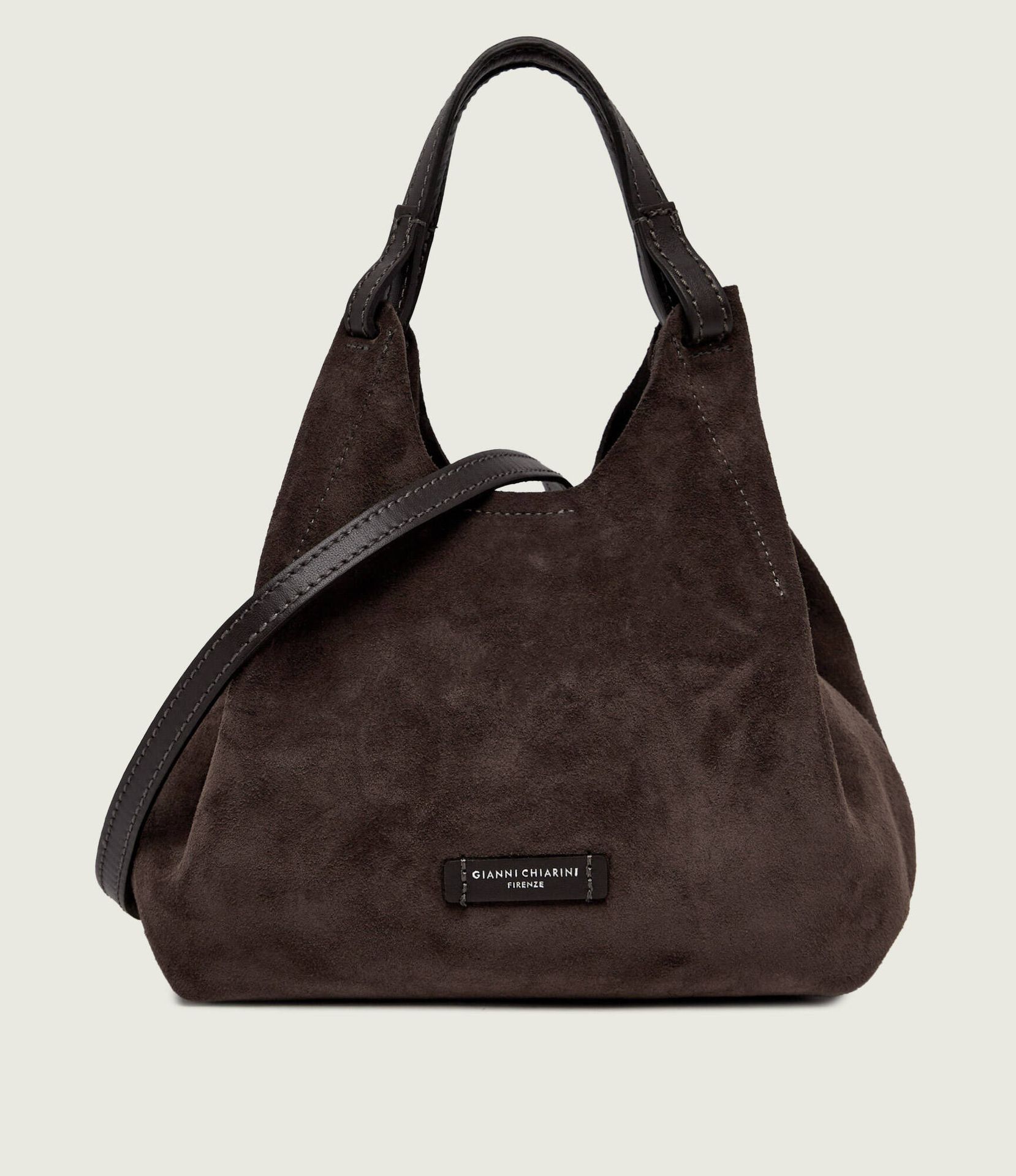 GIANNI CHIARINI Torebka na ramię + saszetka Dua zamsz